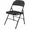 Lorell Folding Chairs, Steel Frame, Black, 4 ct LLR62527 - alternate 1